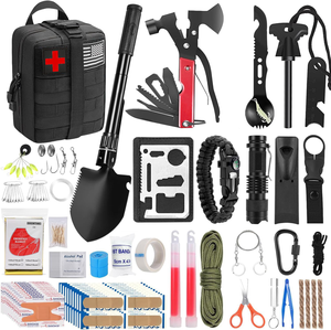 Kit de Supervivencia de Emergencia, Bolsa de Rescate con Herramientas Esenciales para Senderismo, Camping, Viajes y Seguridad en la Naturaleza - Product Image 1