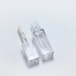 Envases Personalizados de Tubos Cuadrados Transparentes de 10 ml para Brillo Labial, Tubos Cosméticos para Brillo Labial y Rubor con Pincel Grande - Product Image 2