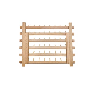 EASTOMMY 2 confezioni <span class=keywords><strong>di</strong></span> supporto per filo da ricamo in <span class=keywords><strong>legno</strong></span> 60 <span class=keywords><strong>bobine</strong></span> per cucire porta fili in <span class=keywords><strong>legno</strong></span> - Product Image 3