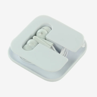 Écouteurs intra-auriculaires promotionnels personnalisés en étui compact, portables, pour cadeaux promotionnels, vente en gros, offres groupées pour les voyages