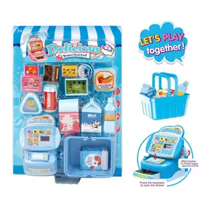Vendita all'ingrosso giocattolo cassiere contatore bambini-Bambini Roly Gioca Giocattoli Mini Supermercato Contatore Cassiere Shopping Giocattoli