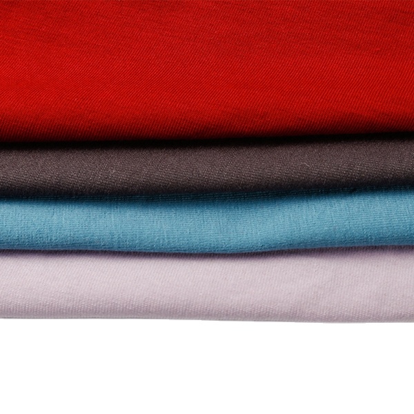 Shaoxing Textile Organic 92% Bamboo 8% Spandex Single Jersey Stretch Knitted T-shirt Fabric,Bamboo Spandex Knitted Fabric