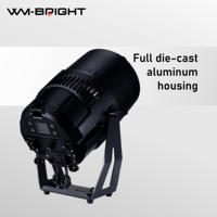 Projecteur LED Par 300W avec zoom électrique et rotation, en alliage d'aluminium moulé sous pression IP65, contrôle DMX512 pour scène
