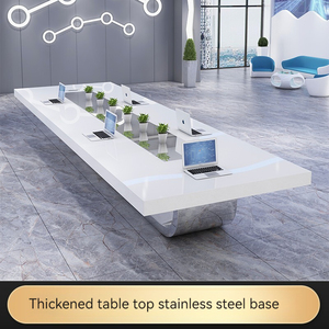 Conjunto <span class=keywords><strong>de</strong></span> Muebles <span class=keywords><strong>de</strong></span> Oficina <span class=keywords><strong>de</strong></span> Madera <span class=keywords><strong>para</strong></span> Sala <span class=keywords><strong>de</strong></span> Conferencias, Mesa <span class=keywords><strong>de</strong></span> <span class=keywords><strong>Reuniones</strong></span> Moderna con Sillas <span class=keywords><strong>para</strong></span> Uso en Hoteles - Product Image 4