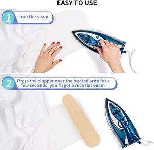 Accessoires pour fer à repasser, fer à vapeur pour lisser les coutures, queue de fer à repasser en bois, pointe de tailleur, presse-pieds, outils de couture - Product Image 3