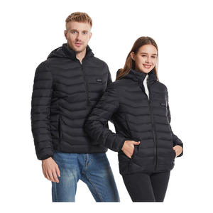 Veste d'hiver chauffante intelligente hommes femmes corps entier température constante quatre zones de contrôle épaissie garder au chaud support de fermeture éclair - Product Image 4