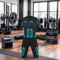 Kablosuz EMS Kas Geliştirme Kıyafeti Bluetooth Uygulama Kontrollü Tam Vücut Profesyonel Fitness Kıyafeti
