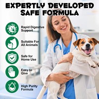 Oimmal Gel de Charbon Actif 100% Naturel à Haute Absorption pour Chiens et Chats