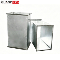 Conduite métallique rectangulaire sur mesure, directement de l'usine - Épaisseur de panneau personnalisable pour système de ventilation CVC