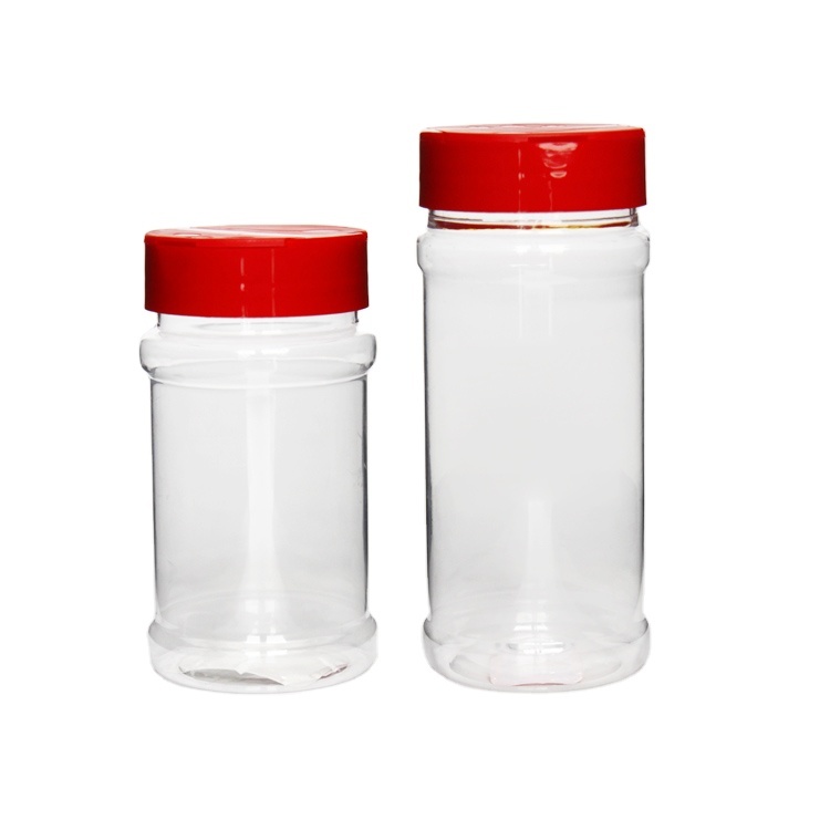 4oz Clear Plastic Spice Jars with