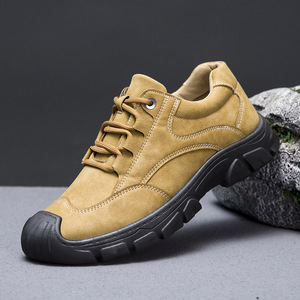Chaussures de randonnée en montagne pour hommes, tendance été, en cuir véritable imperméable, de haute qualité, avec logo personnalisé, fourniture directe d'usine - Product Image 5