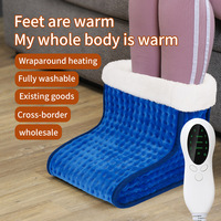Chauffe-pieds électrique à température réglable, coussin chauffant doux pour les pieds, chaussures chauffantes pour l'hiver à usage domestique
