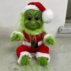 Nuevo juguete creativo de peluche <span class=keywords><strong>Grinch</strong></span>, muñeco extraño de Navidad, regalo de Navidad, muñeco monstruo de pelo verde - Product Image 5