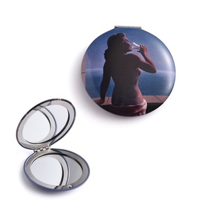 Customize Multi Colors Round Shape UV Printing <b>Small</b> Size Pocket Mirror - Product Image 2