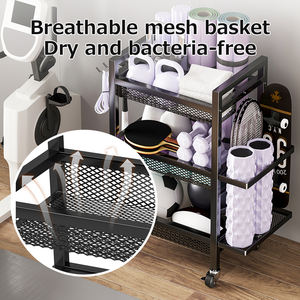 رفوف تخزين متينة من الفولاذ الكربوني المطلي بالكروم خزانة ملابس من أجل حصيرة اليوغا - Product Image 4