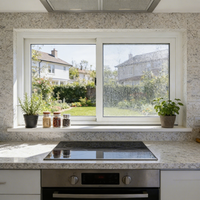 Finestra a Battente in PVC Stile Francese Moderno con Chiusura Multipunto e Doppio Vetro per Sostituzione Residenziale