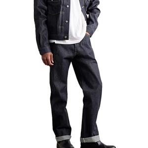 Wholesale Classic Blank <b>Men</b> <b>Jeans</b> High Quality Japanese Selvedge Denim <b>Jeans</b> <b>Red</b> Self Edge 100% Cotton Raw Denim <b>Jeans</b> - Product Image 4