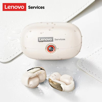 Nouveaux écouteurs intra-auriculaires à clip ouvert Lenovo LES108, Bluetooth 6.0, casques de jeu, basses HiFi, étanches, sportifs, sans fil, TWS