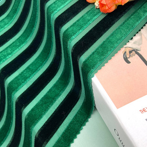 Hai Giai Điệu Đôi Màu Stretchy Warp <span class=keywords><strong>Knit</strong></span> Sọc Vải Nhung Cho Quần - Product Image 3