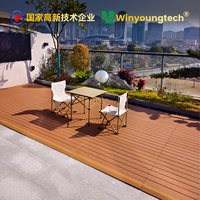 Planches de terrasse WPC classiques faciles à installer, composite bois-plastique, revêtement de sol BPC, extérieur, écologique, protégé contre les UV
