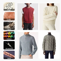 Logo personnalisé Pull polo en tricot à boutons respirants en lin pour hommes