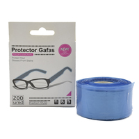 200 pièces/boîte lunettes jetables, couvre-jambes, coiffure, bricolage, barbier, coloration des cheveux, outil de coiffure, protecteur de lunettes, accessoire
