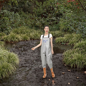 Botte de pêche et de chasse en nylon PVC pour femme 4 en 1 avec semelle extérieure en caoutchouc imperméable et résistant aux rayures pour les sports de plein air - Product Image 3