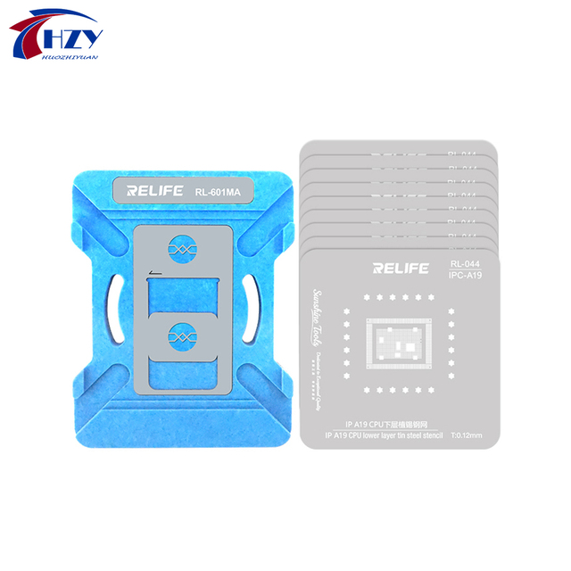 RL-601MA Universal CPU Reballing Stencil Platform for iPhone 8-17 Promax A11-A19Motherboard Planting Tin Soldering Fixture