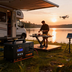 สถานีไฟฟ้าพกพาลิเธียมเทอร์นารี คลื่นไซน์บริสุทธิ์ 1500W 220V AC Output 200W Solar Input พร้อมจั๊มพ์สตาร์ทรถยนต์ 2500+ รอบการใช้งาน - Product Image 6