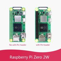 Raspberry Pi Zero 2W 1GHz Quad-core 64-bit Arm Cortex-A53 CPU 512MB SDRAM BT BLE&WiFi Pi 0 2 W with Pin Header Case Kit