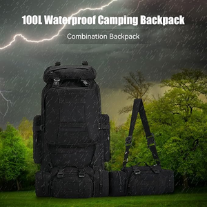 Mochila de Senderismo de 100L para Camping, Apta para Montañismo y Deportes al Aire Libre, con Múltiples Compartimentos, para Hombre - Product Image 6