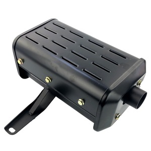 Silenciador para Motor Diésel Refrigerado por Aire 173F 178F 186F 188F 192F, Estilo Italiano, Tubo de Escape Lateral, Dispositivo de Reducción de Ruido - Product Image 3