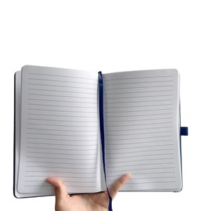 Carnet A5 en cuir PU à reliure cousue, personnalisable avec logo, idéal pour le bureau, haute qualité, facile à écrire sur - Product Image 6