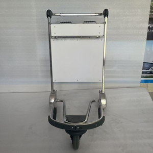 Carrito de Equipaje Plegable Reforzado para Aeropuerto con Asiento para Pasajeros, Capacidad de 300 kg, Acero Inoxidable - Product Image 3