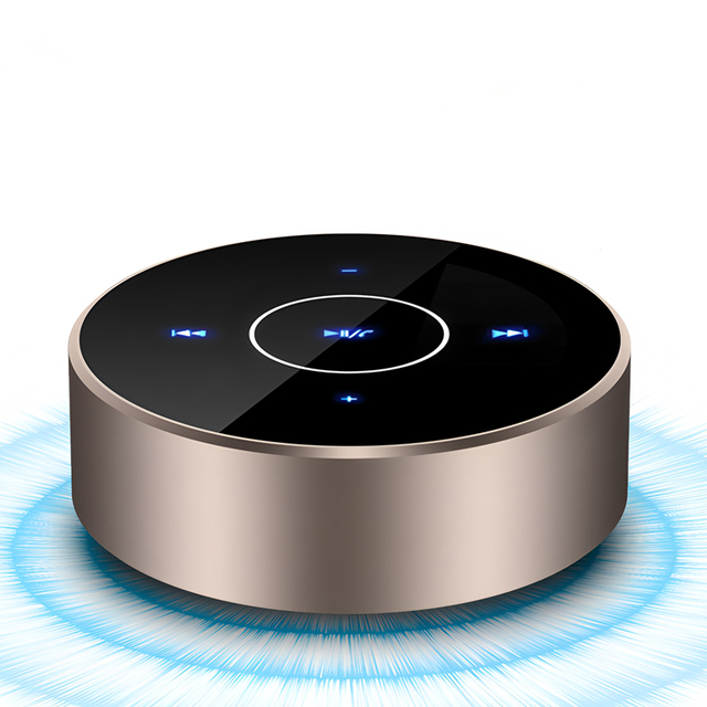 Touchscreen Portable Bluetooth Speaker with Noise Reduction Shock Sound Multitouch Subwoofer Small Speaker