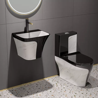 WC de luxe pour salle de bain, à poser au sol, couleurs, toilette monobloc