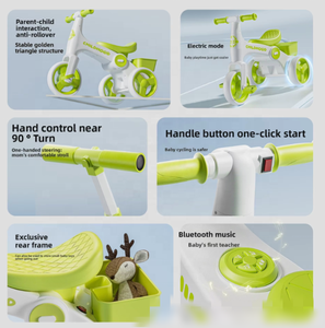 <span class=keywords><strong>Triciclo</strong></span> Eléctrico de Pedales para Niños de 1 a 6 Años, de Plástico, Ligero, Fácil de Empujar, Multifuncional, Recargable - Product Image 2