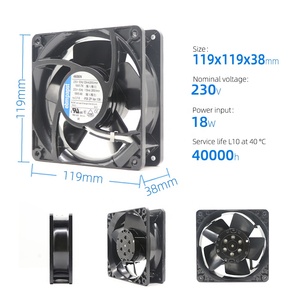 <span class=keywords><strong>Ventilador</strong></span> Axial ebmpapst 4656N 12038 230V AC 120x120x38mm 12cm para Gabinetes Industriales, Hornos y Sistemas <span class=keywords><strong>de</strong></span> Refrigeración - Product Image 2