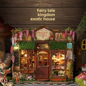 Handgefertigtes Montage-DIY Kleines Haus Dreidimensionales Szenenmodell Holz 1:64 Maßstab 3D Holz-Pullze-Spielzeug Geschenk - Product Image 6