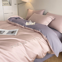 Ensemble de literie en jacquard 100% coton, doux et agréable pour la peau, housse de couette en pur coton, ensemble de literie en gros