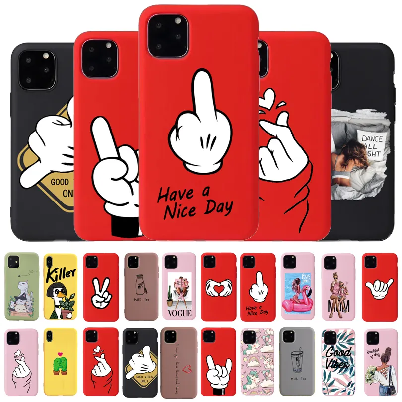 Cool Cute Dog Smile Love Mickey Case For iPhone 11/12 Pro Max SE 2020 TPU UV Printing Cover for iPhone 14 Pro Max