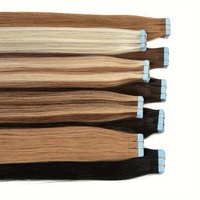 Extensions de Cheveux Humains à Bandes Injectées Invisible Sans Couture Aligné Cuticule Nouées à la Main pour Vente en Gros