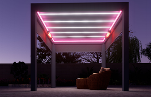 Pergola Retrattile SINGO <span class=keywords><strong>in</strong></span> Lega di Alluminio Autoportante o da Parete per Giardino, Gazebo con Tettoia Retrattile - Product Image 4