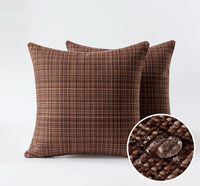 Coussin décoratif pour la maison, broderie solide, moderne, uni, écologique, lavable, 45*45 cm, design personnalisé, tissé, tendance