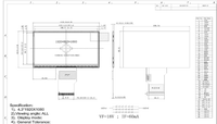 Écran LCD TFT 4,5 pouces haute résolution 1920*1080 IPS LVDS 2000 nits de luminosité pour application extérieure avec écran tactile capacitif