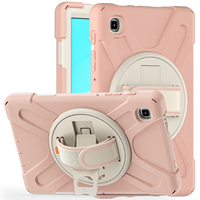 Étui de protection intégral pour tablette Pink Protect Kickstand 360 pour Samsung Tab A7 Lite 8,7 pouces T220