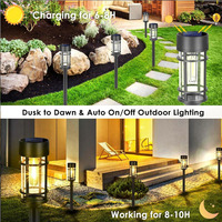 Lampes solaires à led pour l'extérieur Éclairage paysager étanche Voie Pelouse Décorer Lampes solaires de jardin