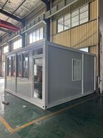 Maisons préfabriquées personnalisables en conteneurs de 20 pieds, panneaux sandwich, bureau à domicile, maison en kit, bâtiment en acier, dortoir