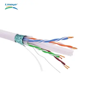 Linoya 23AWG UTP FTP Lan สาย Cat5e Cat6 Cat6a Cat7เครือข่ายสายเคเบิล1000ft CE ROHS CPR