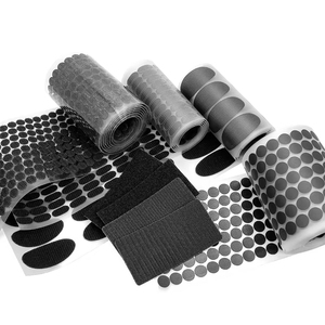 生地粘着ナイロンポリエステル留め具フックループベルクロー強い粘着フックループ留め具テープベルクローストリップナイロン - Product Image 5